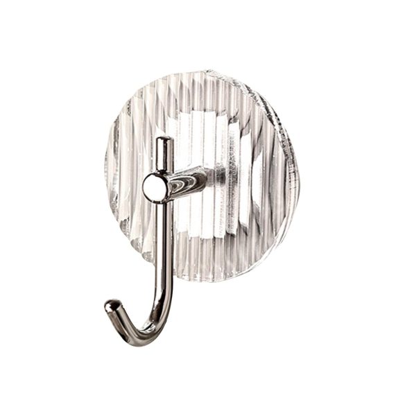 Maxbell Acrylic Paste Hook Heavy Duty Stable for Living Room Kitchen Bedroom Silver on Sale