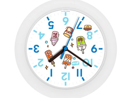 Cartoon DIY Wall Clock Stickers Silent Ornament Kids Birthday Classroom StyleA Fashion