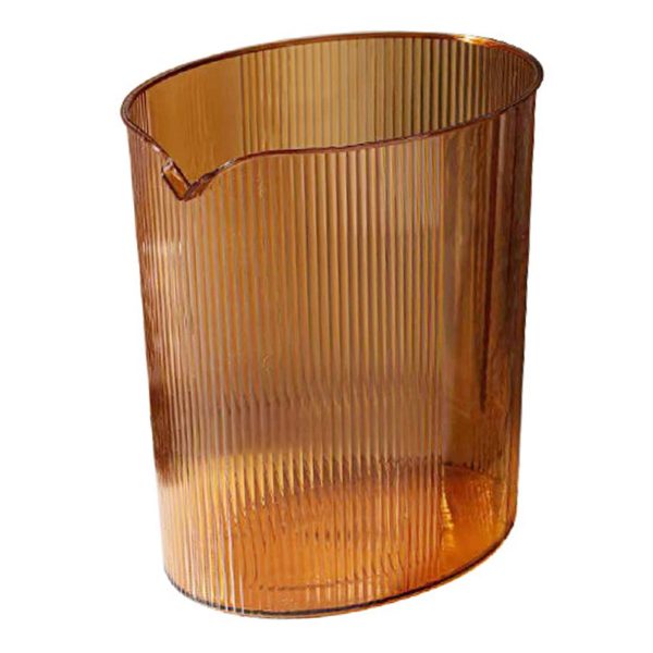 Maxbell Trash Can Waste Paper Basket Rubbish Bin Transparent for Office Toilet Orange Discount