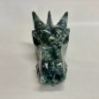 Moss Agate Dragon Skull Cheap